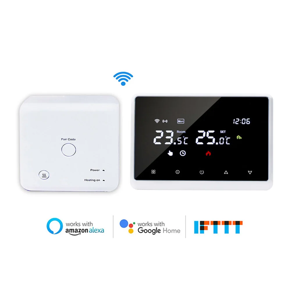 

Tuya Wifi RF Smart Thermostat Switch Temperature Controller for Gas Boiler Water Heating Support Alexa Google Home Yandex Alice