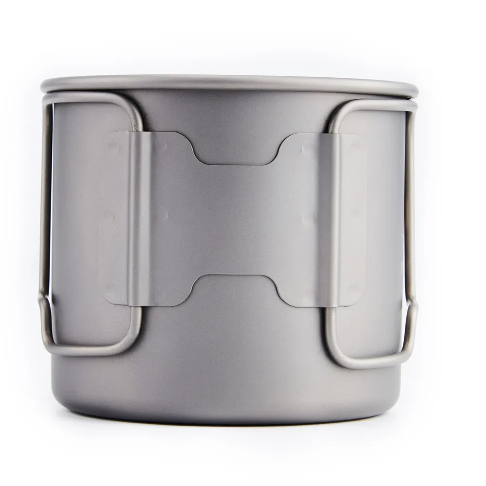 

Uncovered titanium cup, coffee cup, tea cup, portable outdoor camping tableware, water cup CUP-375