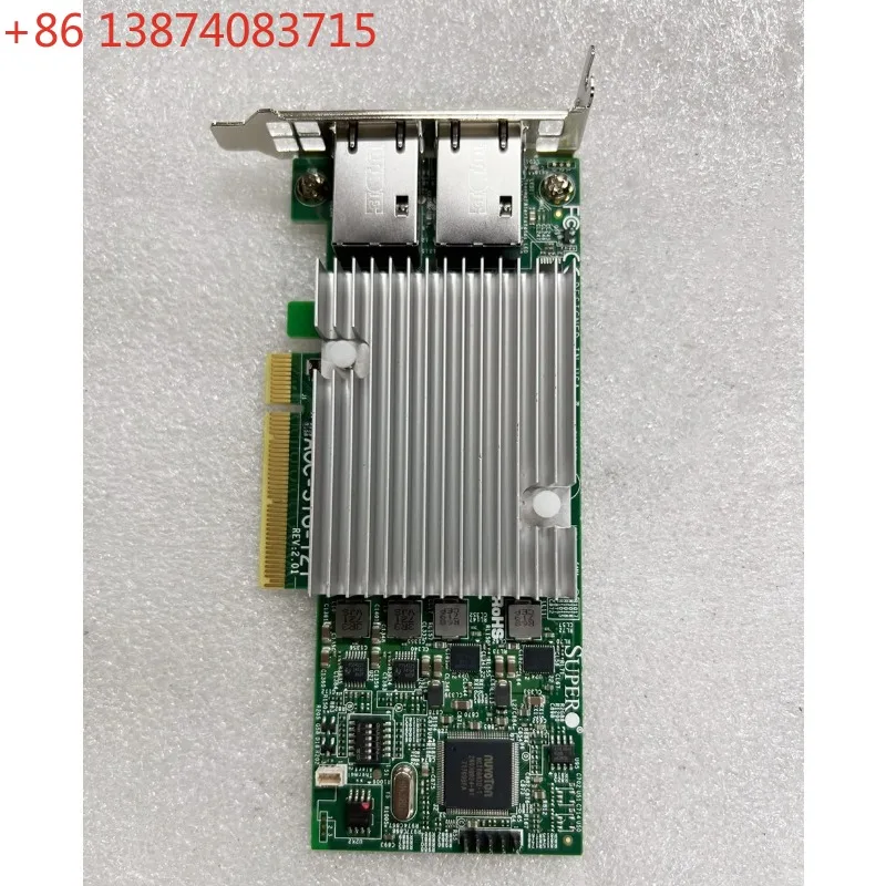 Original Rev 2.01 SuperMicro X540-T2 AOC-STG-i2T Dual 2 Port 10G Ethernet RJ45 PCI-E Adapter Network Cards Card NIC