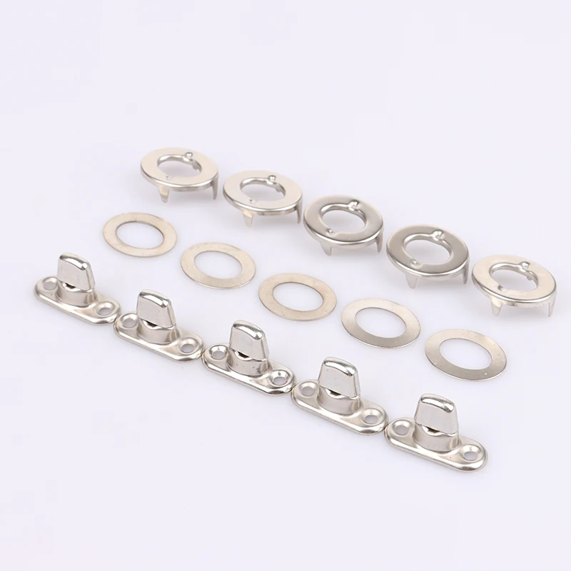 5 Sets Alloy Rotary Button Bag Twist Lock Buckle Anti-theft Cross Luggage Buckle Marine Yacht Fixing Metal Accessories