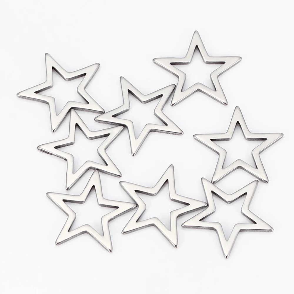 กรอบจี้รูปดาวโลหะ 20 ชิ้น แบบโปร่ง สำหรับงานเรซิ่น ทำสร้อยข้อมือ สร้อยคอ และเครื่องประดับ DIY
