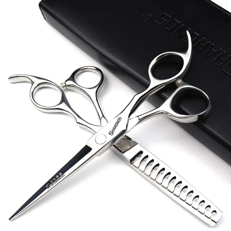 SHARONDS Professional Hairdressing Scissors 6 Inch hairdresser Dedicated clippers Barber Specificlied thin Shears Hair Cutting