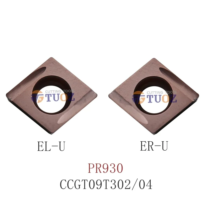 

100% Original 10pcs CCGT09T304ER-U CCGT09T304EL-U PR930 CCGT 09T304 ER-U EL-U Carbide Insert Inner Hole Turning Tools CNC