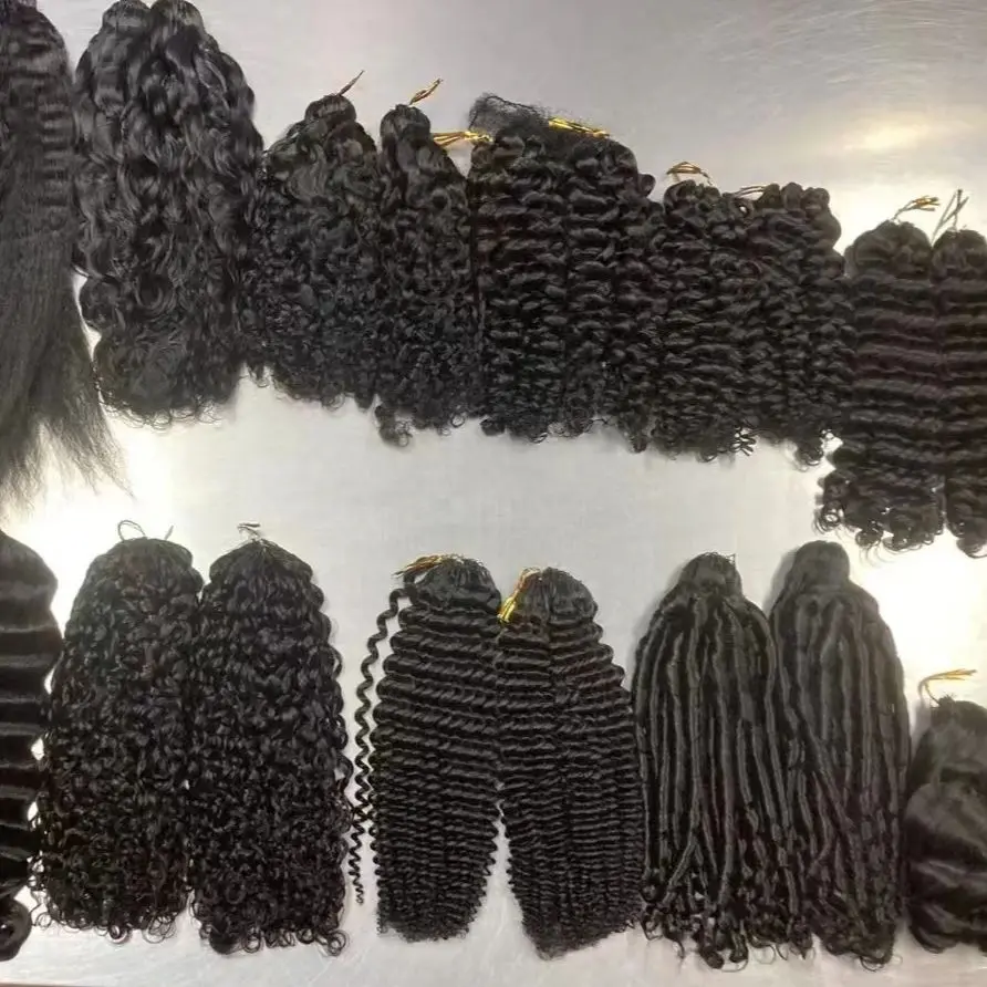 

NABI Crochet Human Hair Bundle 60 pieces/pc 12-20 inch Burmese Curly 100% Human Hair for Women