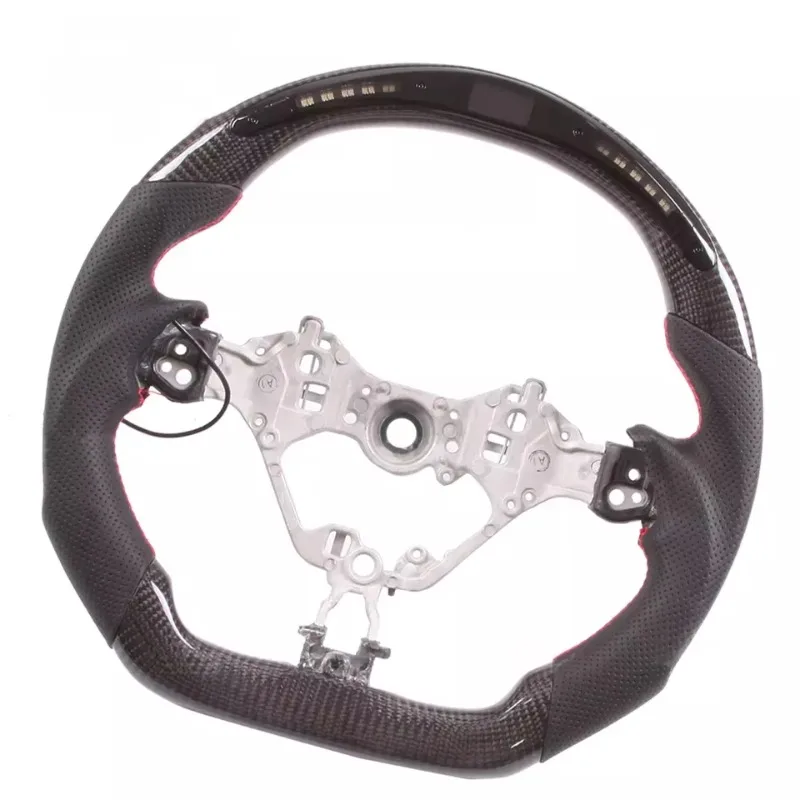 Wholesale Full Leather Carbon Fiber Steering Wheel New Luxury Car Parts