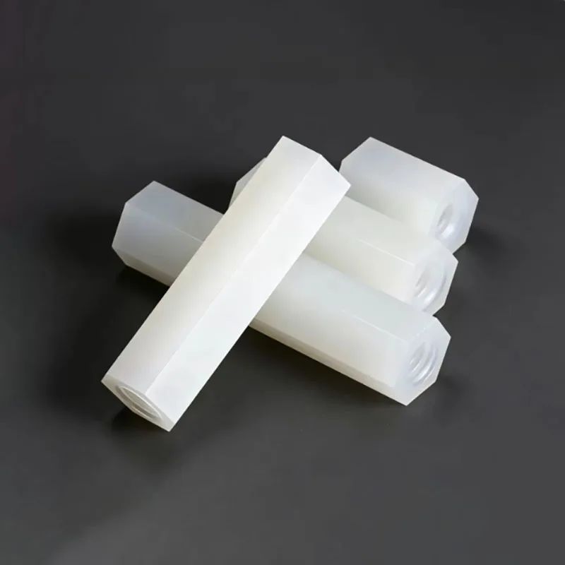 M2 M2.5 M3 M4 M5 M6 Female Hex Nylon Standoff Metric Thread Hexagonal Spacers Spacing Screw White Motherboard Rack Column