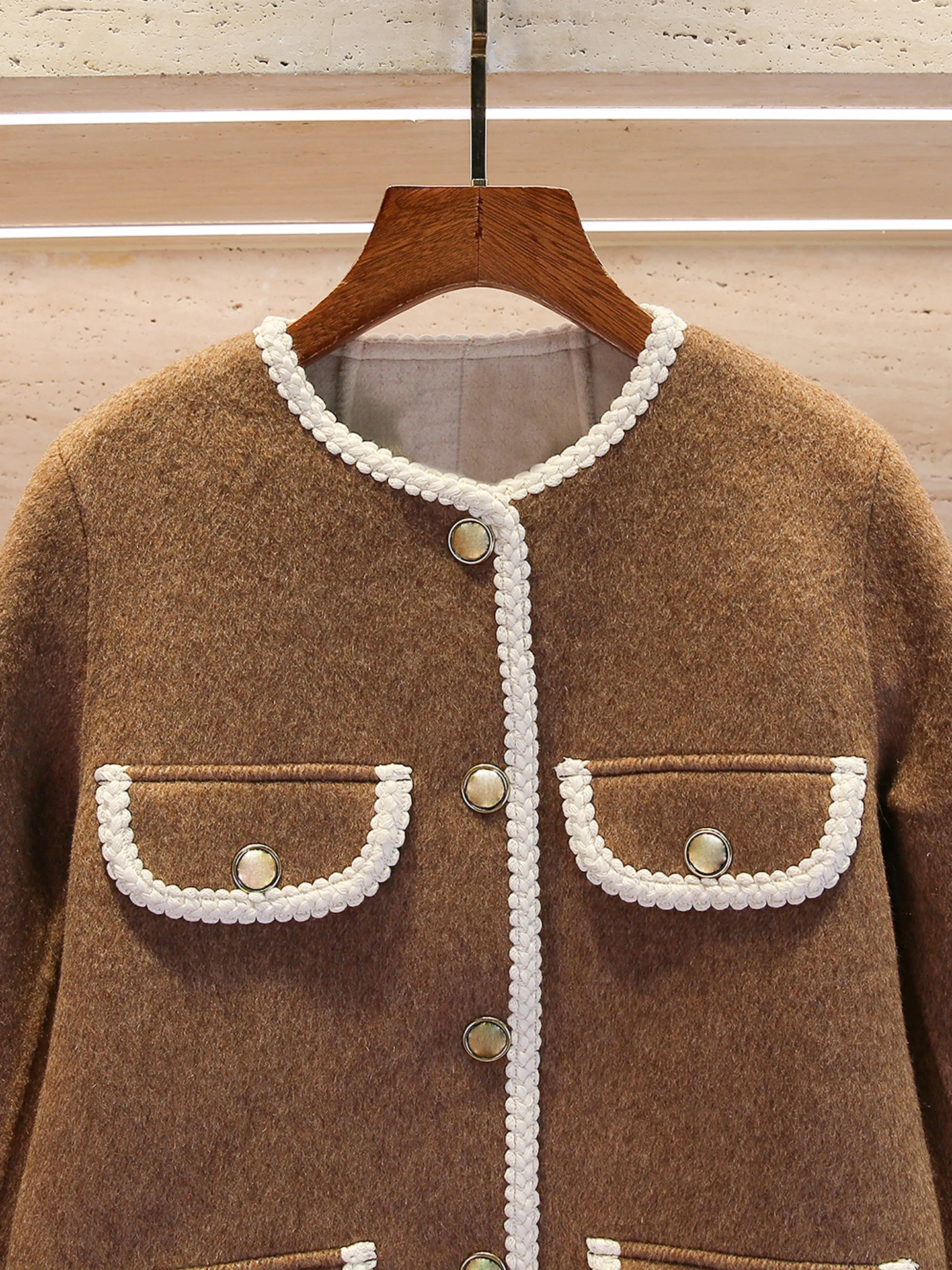 

Ele Women's Camere Cardigan Coat Spring Autumn Faionable Retro Sle Floral Lace Trim Comfortable Fit Lady's Outerwear