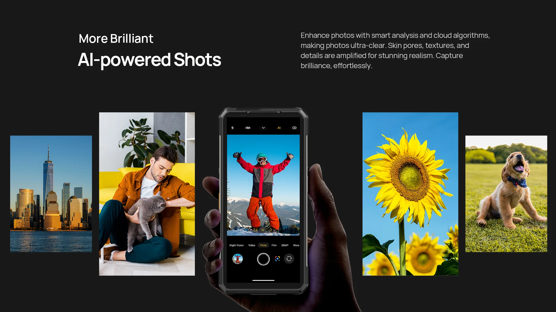 Ulefone Armor 34+ NFC 5G AI Rugged Phone 25500mAh Up to 32GB+512GB 120Hz Display 6.95" Android 15 Smartphon