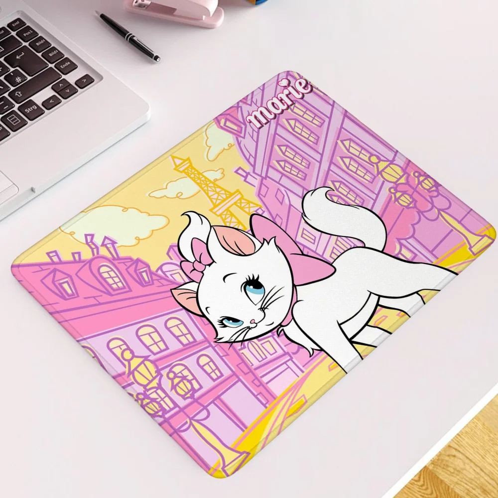 Marie Cat Custom Mouse Pad Anime Small Desk Accessories Pc Gamer Girl Rubber Mat Gaming Laptop Mousepad Company Game Mats Mause