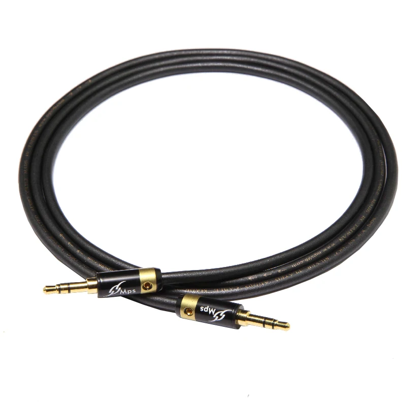 

HIFI MPS X-9 Eagle 6N OCC Silver Plated 24K Gold Plated 3.5mm to 3.5mm AUX male to male audio car Headphone Speaker cable