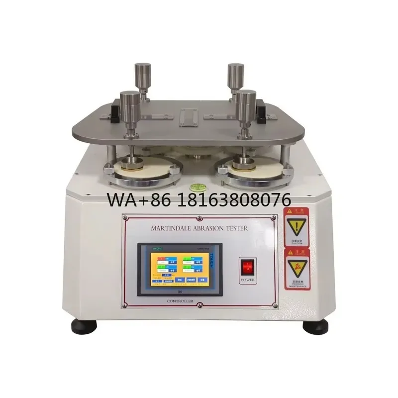 Martindale Abrasion Pilling Tester Touch Screen Textile Fabric Leather Wear Resistance ISO 12947 Test Machine