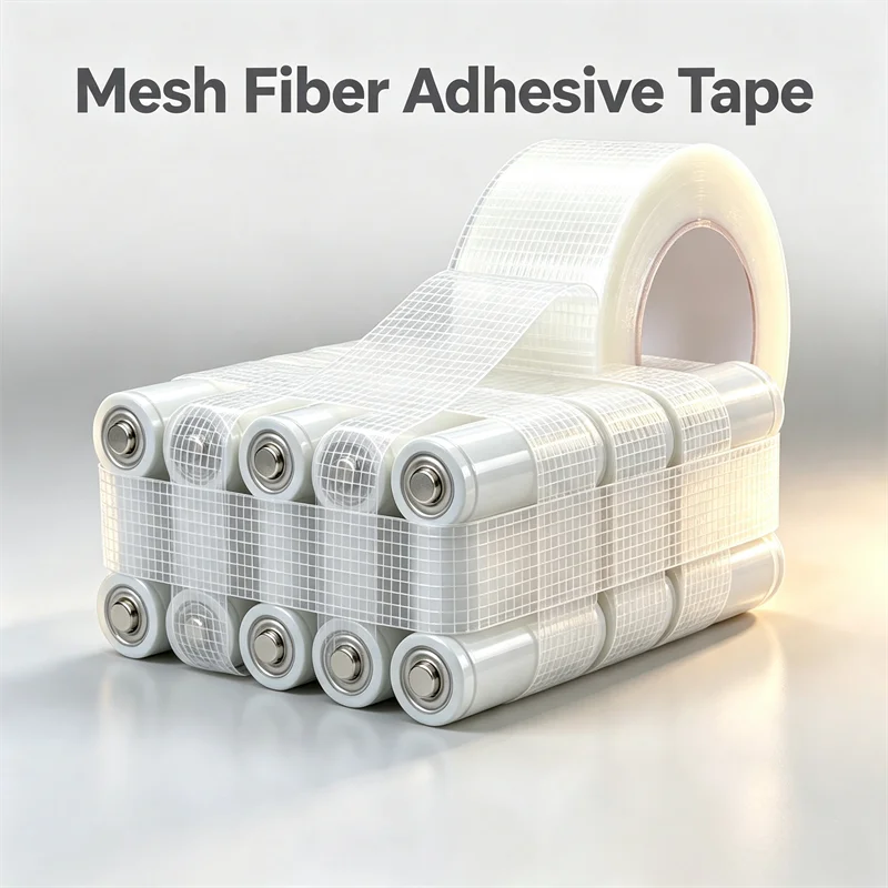 Mesh Fiber Tape Electrical Furniture Transportation Fixed Cables Glass Packaging Sealing Boxes Toys Tensile Single-Sided Battery