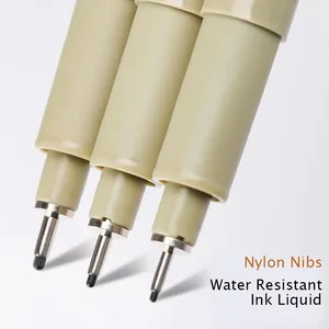 Arte Manga Contour Pen Pigment Lining Micron Pen Marker Flag Set Handle Fishing Pen For Sketch Soft Brush Stationery Articles Art Supplies 10 Main Sales Stationery Korean - №10