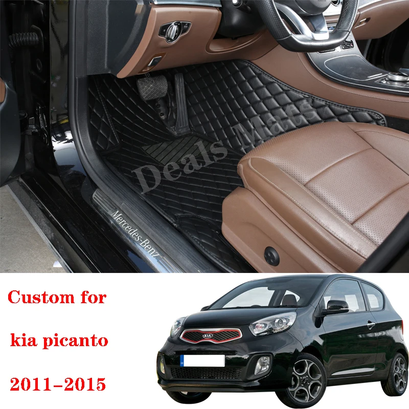 M MOTOS Kit de tapis de voiture et de tapis de coffre en caoutchouc pour Volkswagen