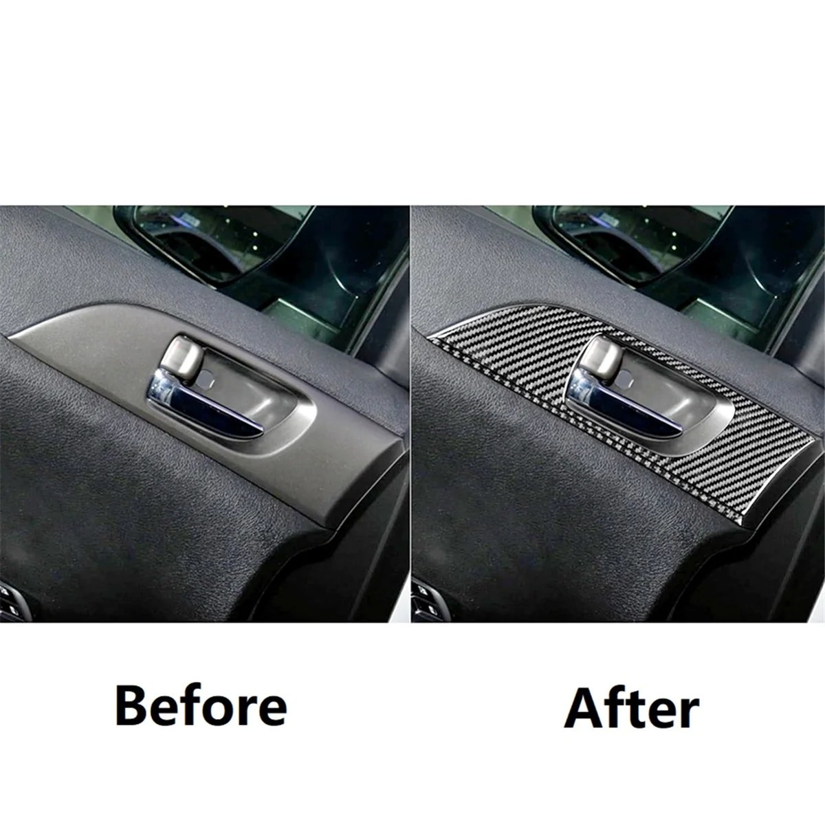 

UP!Carbon Fiber for Subaru Impreza 2009 2010 2011 Car Inner Door Handle Panel Cover Trim Interior Accessories