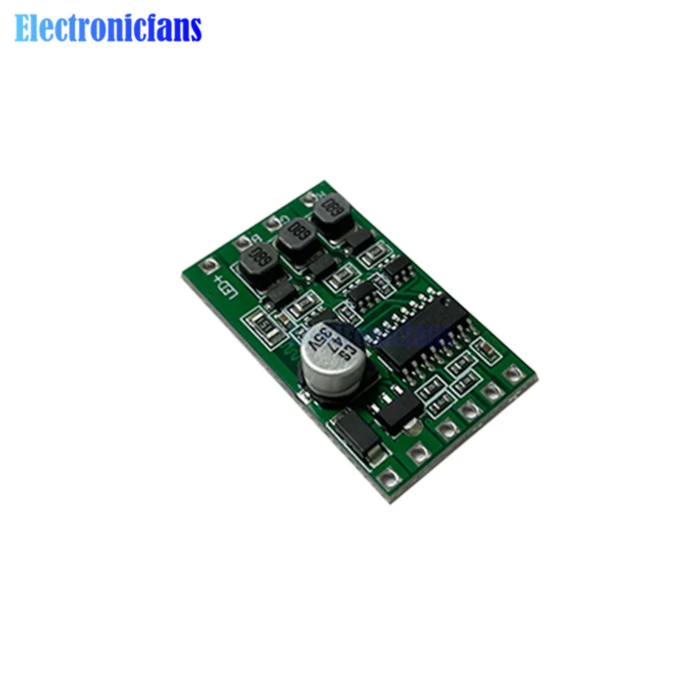 DC 12-24V DMX512 LED Constant Current Drive Power Module 3 Channel RGB Full Color Adjustable External Control Drive Board 300mA