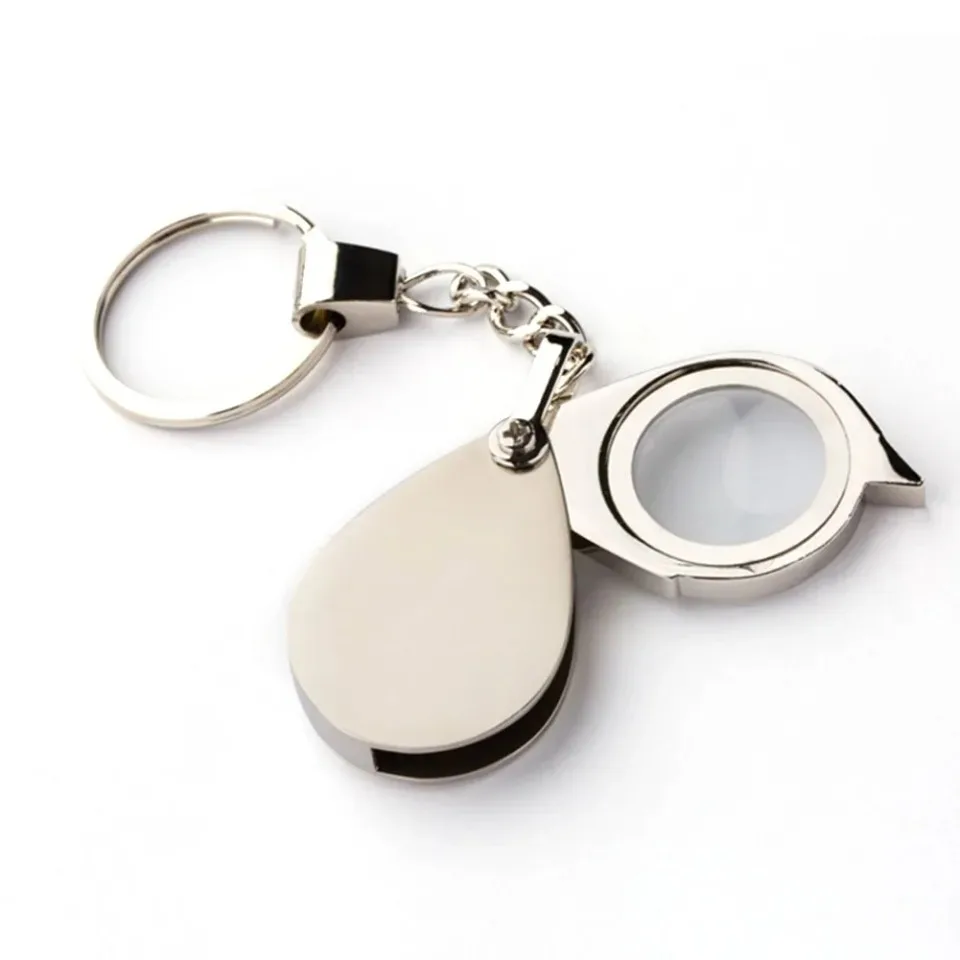 Portable10/15XFoldingKeyRingMiniMagnifierKeyChainMagnifyingDurableGlassLoupePocketToolHolidayGift-AliExpress1420