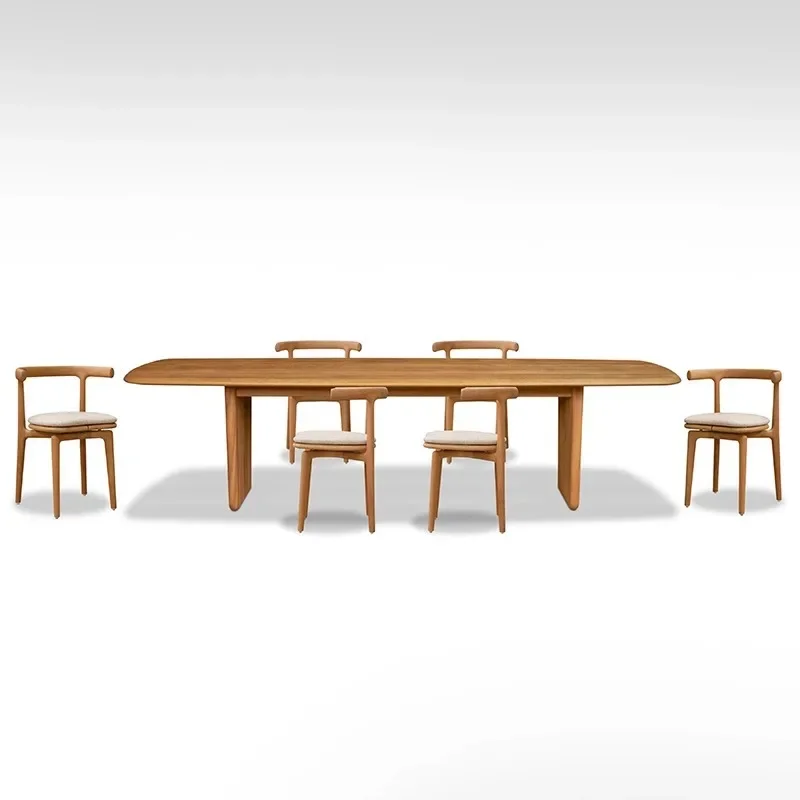 

Solid wood dining chairs, outdoor courtyard waterproof and sunscreen, leisure table and chairs