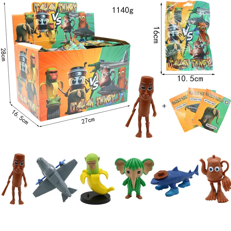 Tung tung sahur italiano brainrot figura de ação brinquedos criativos decoração de mesa coleção ornamentos estatuetas modelo boneca presente