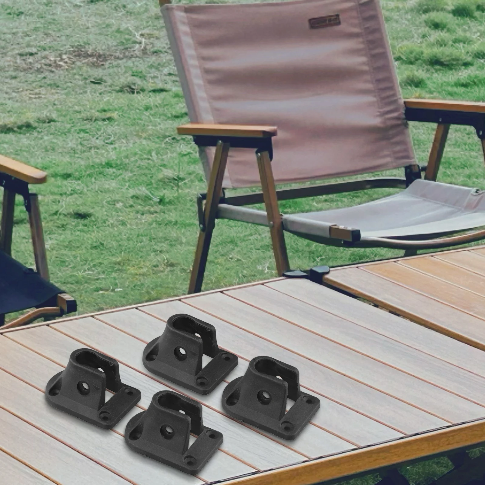 

Folding Table Leg Bracket Connector 5.9x4.3cm Plastic Table Leg Fasteners Outdoor Camping Table Leg Gussets Accessories