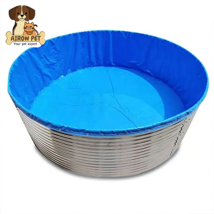 AIROW Pvc Canvas Collapsible Water tank for Water Fish Pond Fish tank