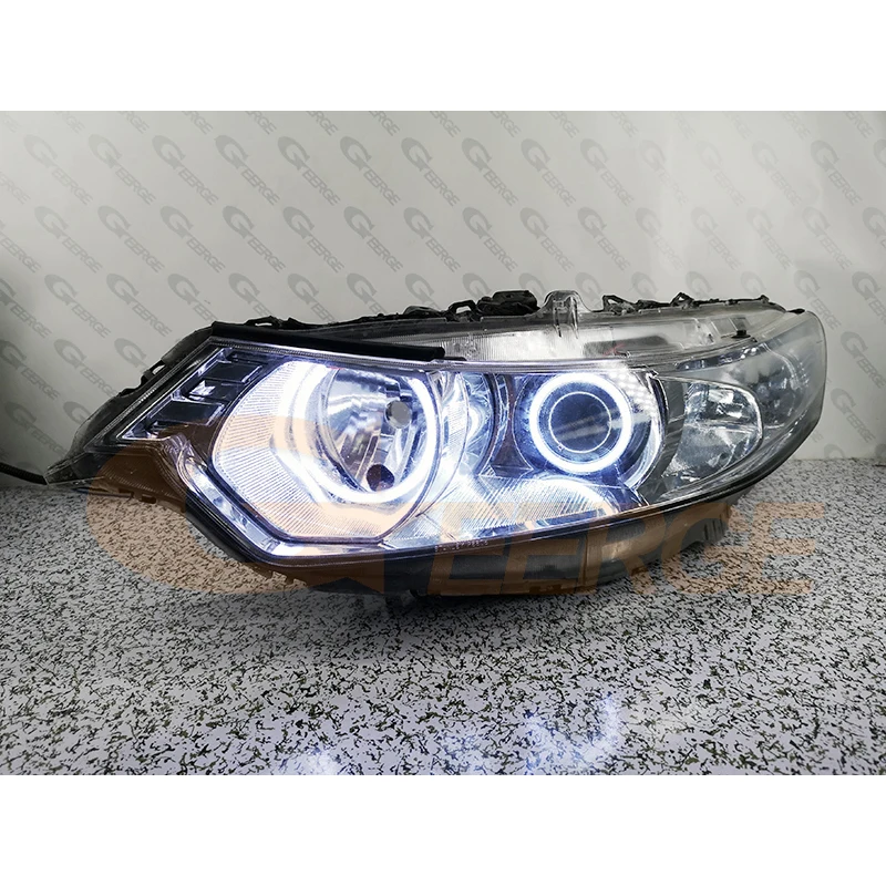 For Honda Accord VIII Acura TSX CU CW Ultra Bright COB Led Angel Eyes Kit Halo Rings Day Light