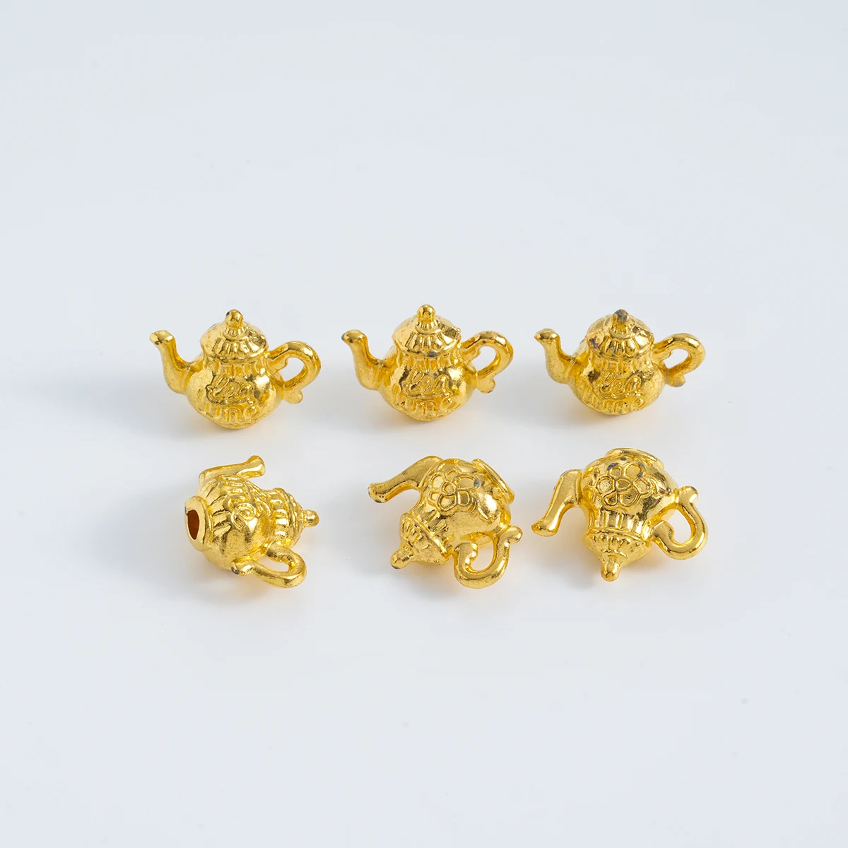 9pcs/set Fashion Teapots coffee cups spoons Charms Handmade Fit Bracelets Necklace DIY Metal Jewelry Making