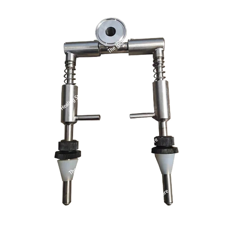 رأس آلة تعبئة الجاذبية 304 من الفولاذ المقاوم للصدأ فوهات تعبئة الجاذبية ملحقات آلة تعبئة معجون السائل الاحترافية