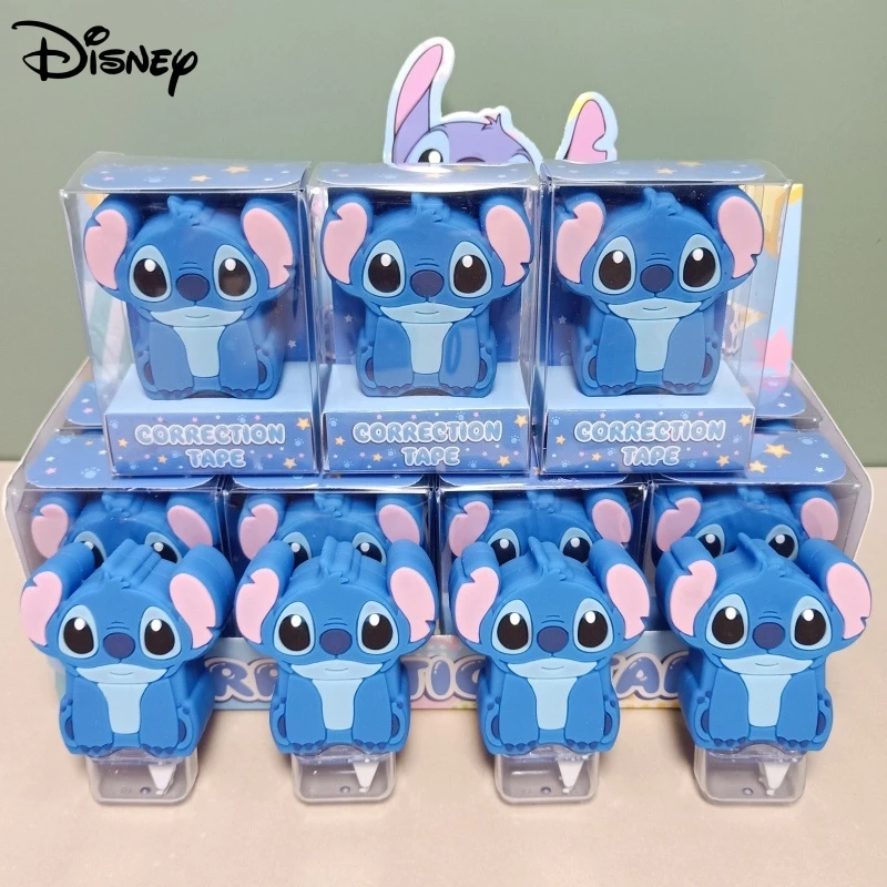 16pcs Disney Cartoon Stitch Doll Correction Tape Lilo & Stitch Cute Mini Correction Tape Student Supplies Stationery Wholesale