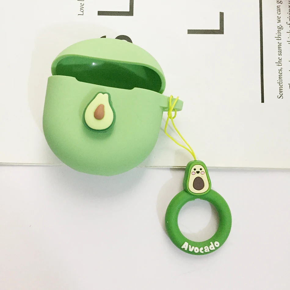 Untuk Xiaomi Redmi Bud 4 Casing Lucu Persik Gantungan Kunci Earphone Silikon Melindungi Casing Aksesoris Kotak Redmi Buds4