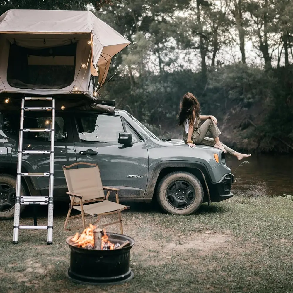 2 Pa klappbare Campingstühle für Erwachsene, tragbarer Strandstuhl für den Außenbereich, faltbar, Outdoor-Campingstühle mit Metallrahmen aus Holz