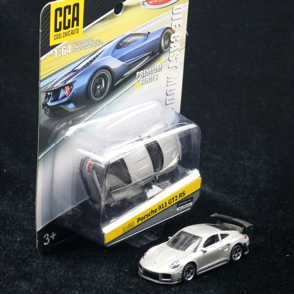 Cca 1/64 série 1:60 porsche 911 gt2 rs carro de corrida brinquedo