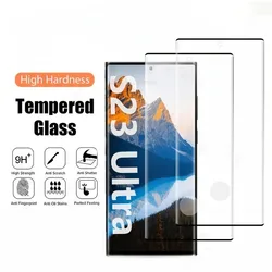 Verre de protection pour Samsung, S23, S23 +, S23 Ultra, S22, S22 +, S22 Ultra, S21, S20 Plus Ultra, protecteur d'écran, 2 pièces