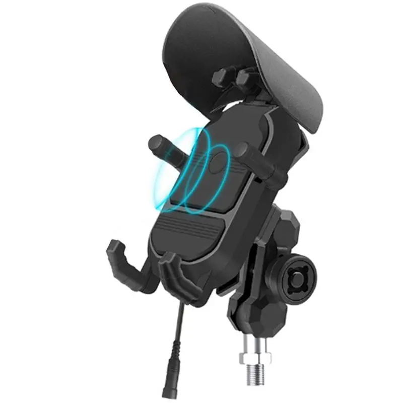 support-de-telephone-pour-moto-charge-rapide-sans-fil-15w-usb-qc30-support-de-smartphone-pour-velo-360°-°-support-de-telephone-reutilisable