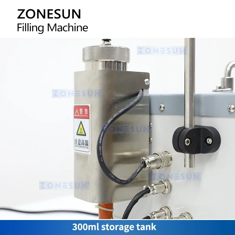 ZONESUN Automatic Small Bottle Oil Filling Machine Cart Filler Tabletop Oil Liquid Packing Equipment ZS-EL100R