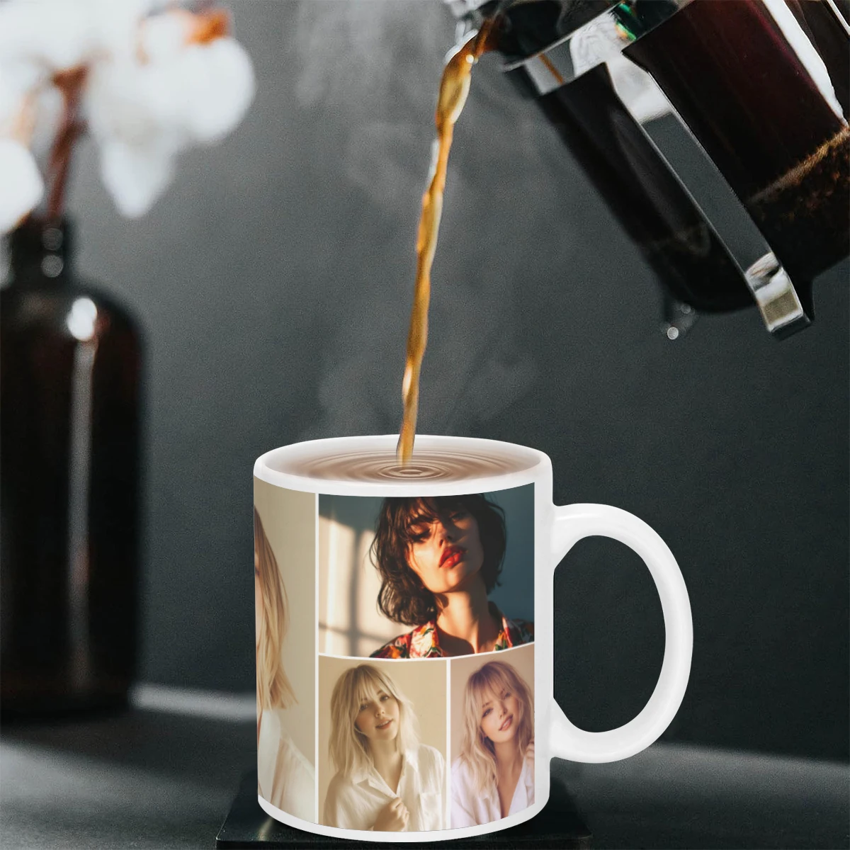 Customized mug with large capacity Personalized cup with picture text name  personalized gift view 2