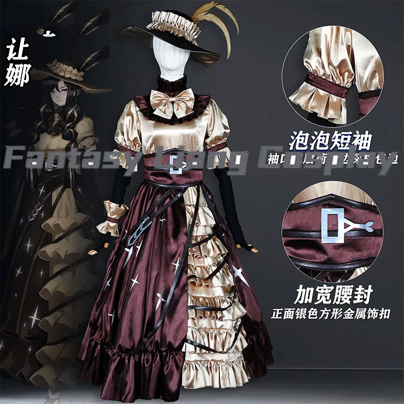 Game Limbus Company Project Moon Chapter 10 Jeanne Cosplay Costume Wig Full Sets Uniforn For Women Halloween Carnival Party Cos