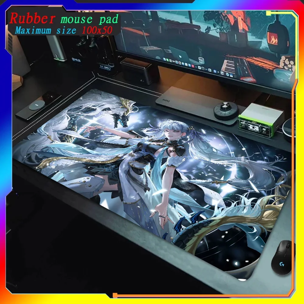 Many people like it Best Sellers wuthering Wave Jinhsi HD printing Desktop Game Mouse Pad Large Deak Mat Gift for Boys Mouse pad