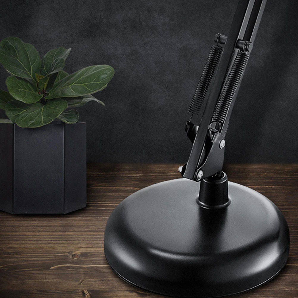 

Stylish Metal Eye Protection Desk Lamp Foldable Long Arm LED Light Dimmable Rechargeable Table Clip Lamp for Study Room Office