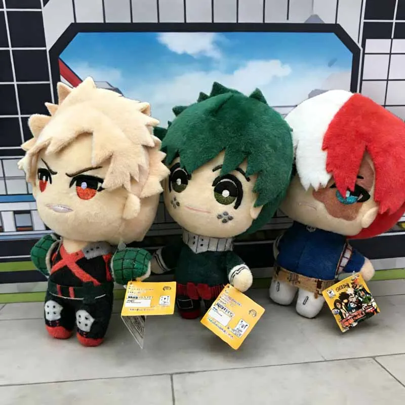 @@2026 Anime 25cm My Hero Academia Plush Toys Cartoon Izuku Midoriya Katsuki Bakugou Shouto Todoroki Stuffed Dolls Kids Gifts---