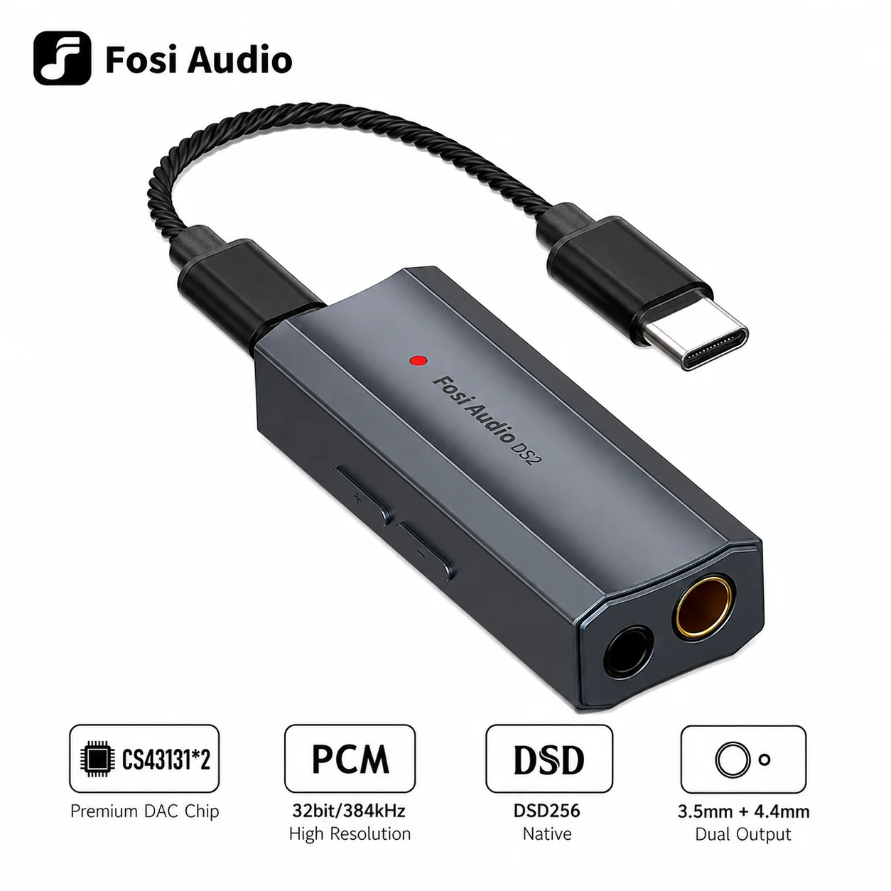Portable Amplifier Mini - Fosi Audio DS2 Amplificatore per Cuffie