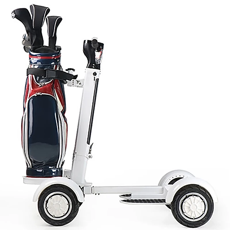 

new 4 wheel golf electric folding off-road lawn court travel scooter Golf Skate Caddy Golf Cart Scooter