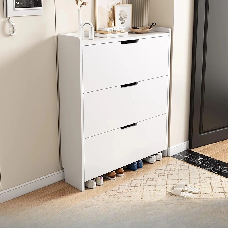 

Cheap Design Drawer Shoe Cabinet White Storage Space Saving Wood Shoe Cabinet Modern Tall Meuble Chaussures Muebles Para Hogar