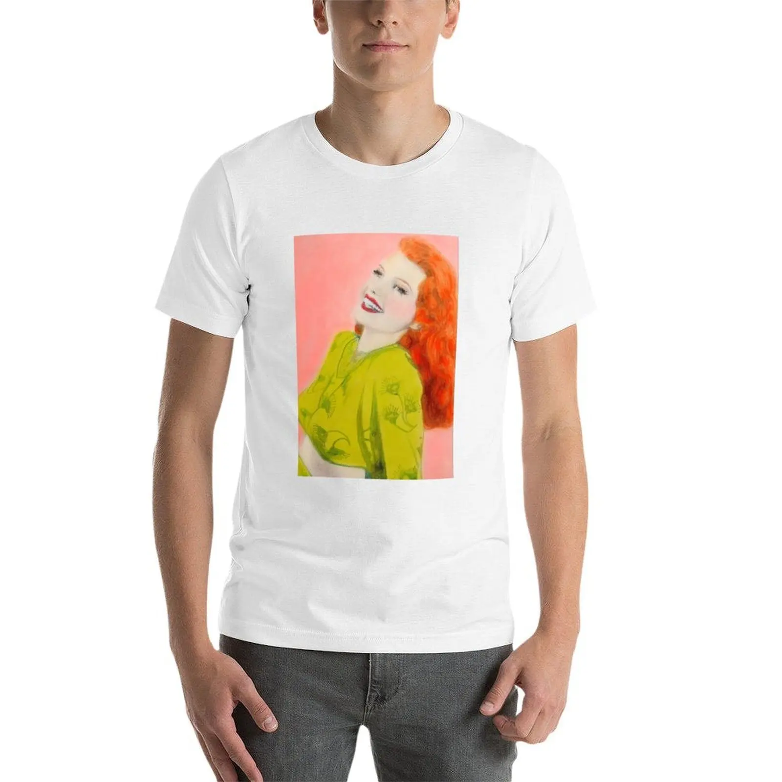 تي شيرت ريتا هايوورث تي شيرت أساسي تي شيرت للرجال تي شيرت قطني مضحك