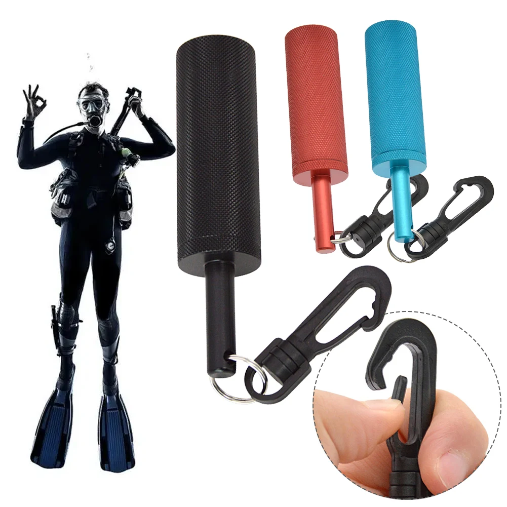 

Scuba Rattle Stick Diving Safety Rattle Stick with 360° Rotating Quick Hook Underwater Shaker Ring Bell for Diving Scuba