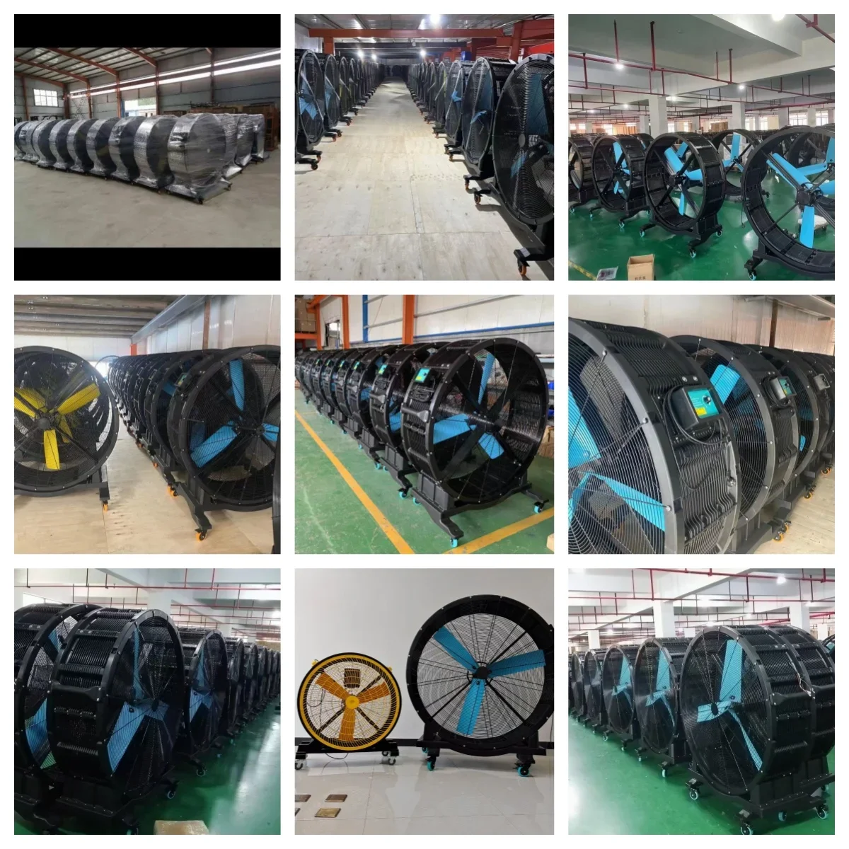 Outdoor Pedestal Permanent Magnet  Fan Big Industrial High-power Stand Fan Electric Stand Hvls  Portability Cooling Fan