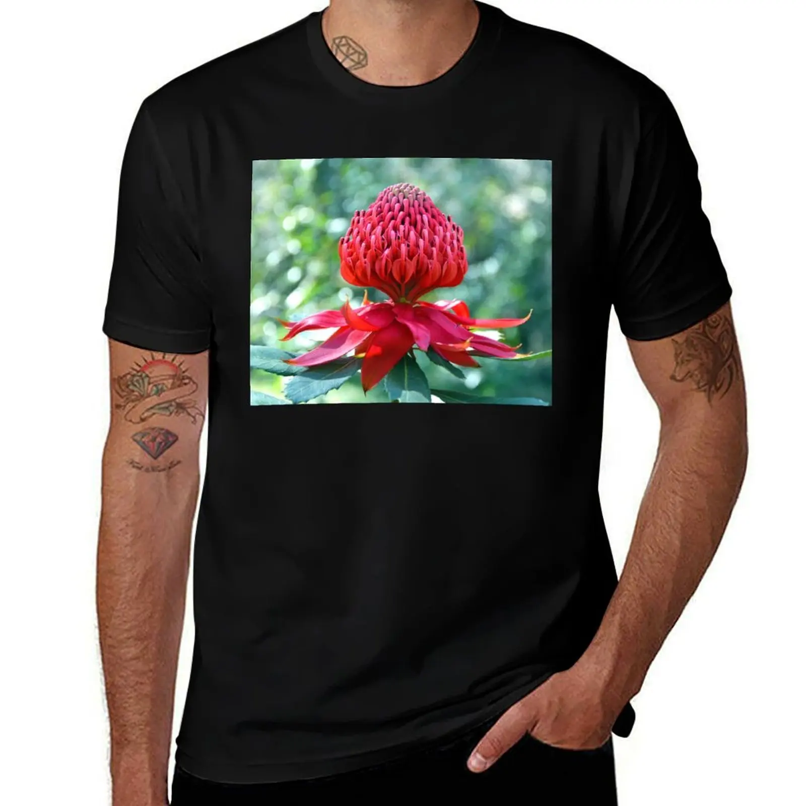 

The Mighty Waratah T-Shirt t shirt man casual t shirt men 100% cotton luxury brand man t shirt cotton high quality T-Shirt