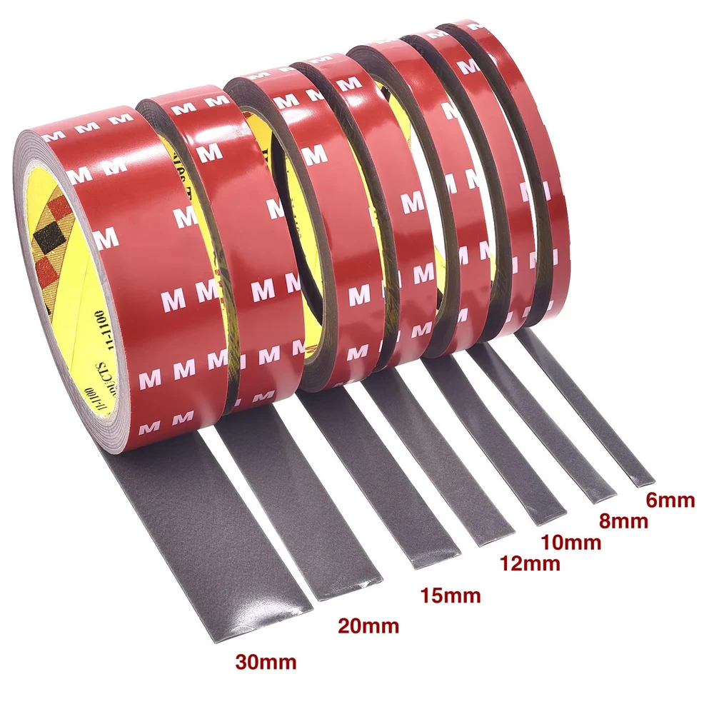 Ruban adhésif Double face solide de 3 mètres, haute viscosité pour usage automobile, Patch adhésif fixe résistant aux hautes températures