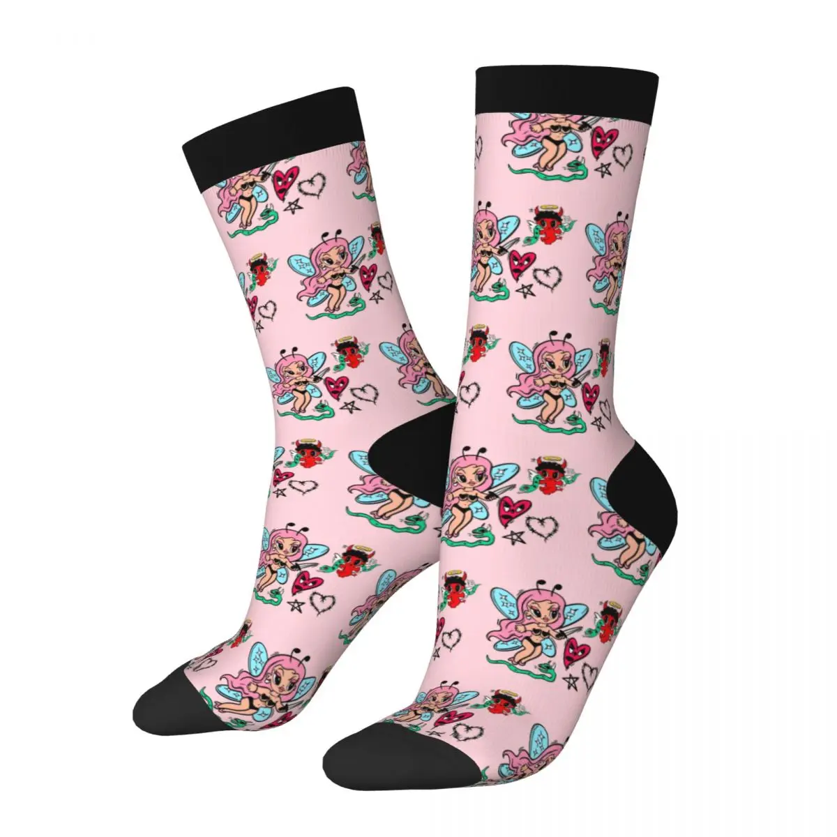 Karol G Bichota Season Socks Men Women Polyester Fashion Socks Crazy Spring Summer Autumn Winter Middle Tube Stockings Gifts