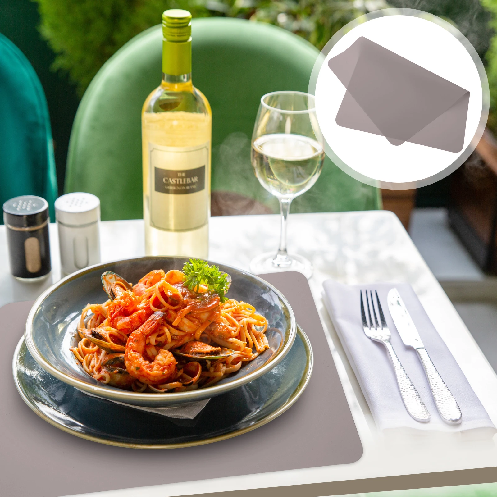 

Insulated Table Mat Kitchen Countertop Protector Clear Desk Adhesive Dinner Mats Heat Resistant Placemats Craft Non Slip